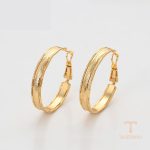 نمای مدل قفل و اتصالات گوشواره ژوپینگ طول Free وزن 5.6 گرم کد X001006749