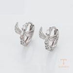 نمای مدل قفل و اتصالات گوشواره ژوپینگ طول Free وزن 1.98 گرم کد X001013584
