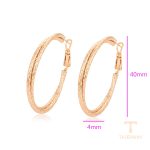 نمای مدل قفل و اتصالات گوشواره ژوپینگ طول Free وزن 10.96 گرم کد X001018872