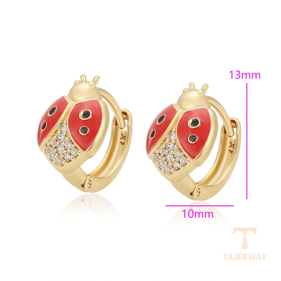 نمای نزدیک گوشواره ژوپینگ نگیندار کد X001072859
