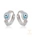 گوشواره ژوپینگ طلای سفید (رادیوم) نگین‌دار کد X001148529