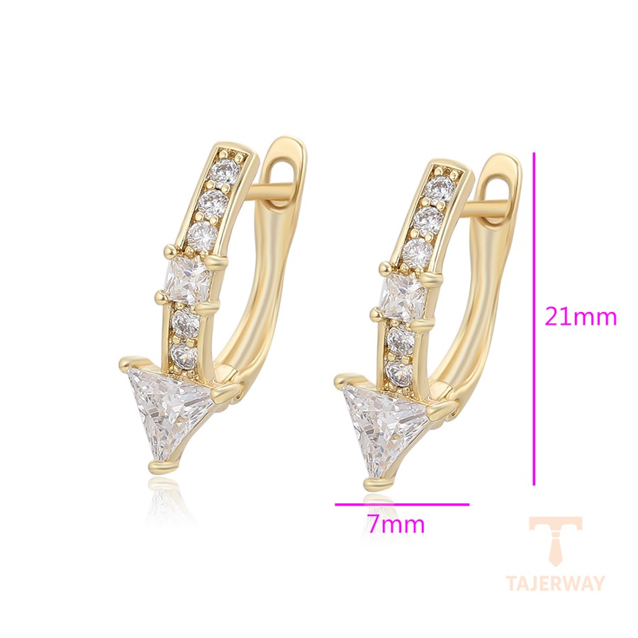 نمای نزدیک گوشواره ژوپینگ نگیندار کد X001158753