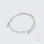 گردنبند ژوپینگ طلای سفید (رادیوم) بدون نگین کد 14N2361901
