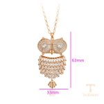 نمای نزدیک گردنبند ژوپینگ نگین‌دار کد A00902903