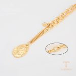 نمای نزدیک گردنبند ژوپینگ نگین‌دار کد A00907089