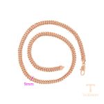 نمای نزدیک گردنبند ژوپینگ بدون نگین رنگ ثابت کد A00912456