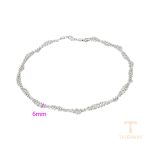 نمای نزدیک گردنبند ژوپینگ بدون نگین رنگ ثابت کد C000010659