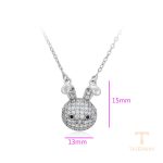نمای نزدیک گردنبند ژوپینگ نگین‌دار کد N015600-A1