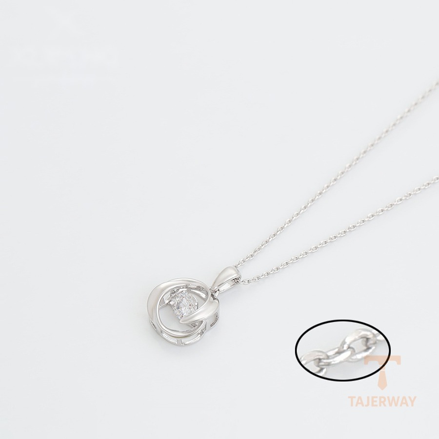 جزییات زنجیر و قفل گردنبند ژوپینگ طول 45.5CM وزن 3 گرم کد necklace-00083