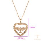 جزییات زنجیر و قفل گردنبند ژوپینگ طول 41CM وزن 5.69 گرم کد S00154129