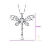 نمای نزدیک گردنبند ژوپینگ نگین‌دار کد X000769578