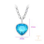 نمای نزدیک گردنبند ژوپینگ نگین‌دار کد X000814567