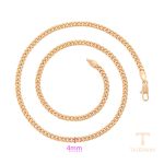 جزییات زنجیر و قفل گردنبند ژوپینگ طول 44.5CM وزن 13 گرم کد X000937687