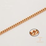 جزییات زنجیر و قفل گردنبند ژوپینگ طول 45CM وزن 28.9 گرم کد X000937718