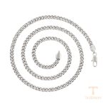 گردنبند ژوپینگ طلای سفید (رادیوم) بدون نگین کد X000981802