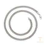 گردنبند ژوپینگ طلای سفید (رادیوم) بدون نگین کد X000981837