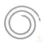 گردنبند ژوپینگ طلای سفید (رادیوم) بدون نگین کد X000981839