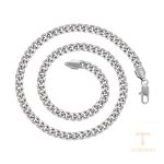 گردنبند ژوپینگ طلای سفید (رادیوم) بدون نگین کد X000984415