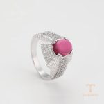 جزییات رکاب و طراحی انگشتر ژوپینگ وزن 6.42 کد 12803-A7