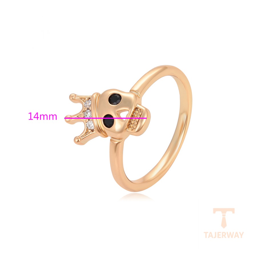 نمای نزدیک انگشتر ژوپینگ نگیندار کد 14R24032402