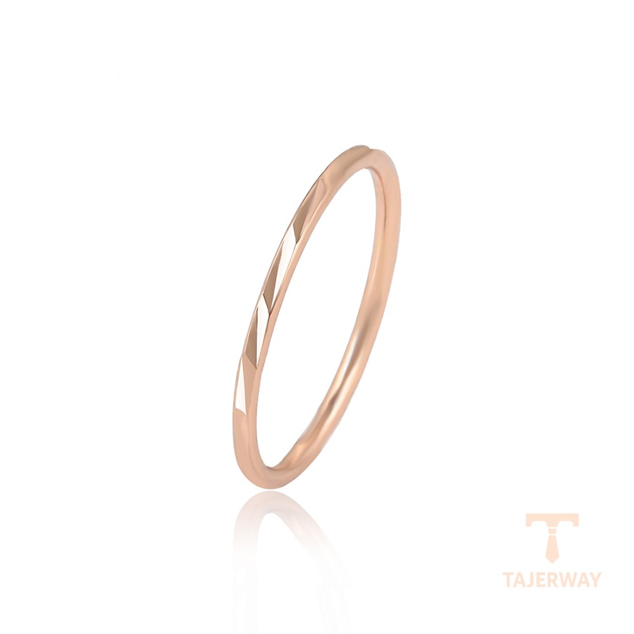 انگشتر ژوپینگ رنگ طلایی طرح طلا بدون نگین کد 16471