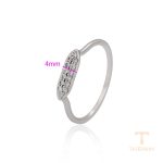 نمای نزدیک انگشتر ژوپینگ نگین‌دار کد A00705427