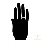 نمای نزدیک انگشتر ژوپینگ نگین‌دار کد A00913231