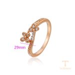 نمای نزدیک انگشتر ژوپینگ نگین‌دار کد A00915891