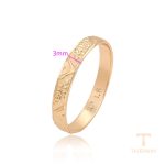 نمای نزدیک انگشتر ژوپینگ بدون نگین کد A00916036