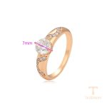 نمای نزدیک انگشتر ژوپینگ نگین‌دار کد X000722062