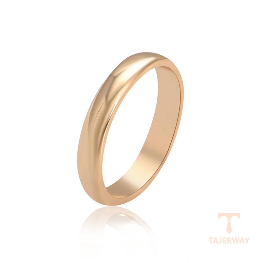 انگشتر ژوپینگ رنگ طلایی طرح طلا ۱۸ عیار بدون نگین کد X000775331