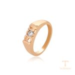 نمای نزدیک انگشتر ژوپینگ نگین‌دار کد X000800246