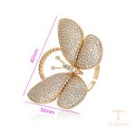 نمای نزدیک انگشتر ژوپینگ نگین‌دار کد X000851537