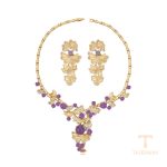 نمای نزدیک ست ژوپینگ نگین‌دار کد 12-set