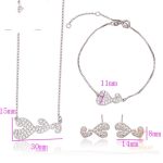 نمای نزدیک ست ژوپینگ نگین‌دار رنگ ثابت کد 63061