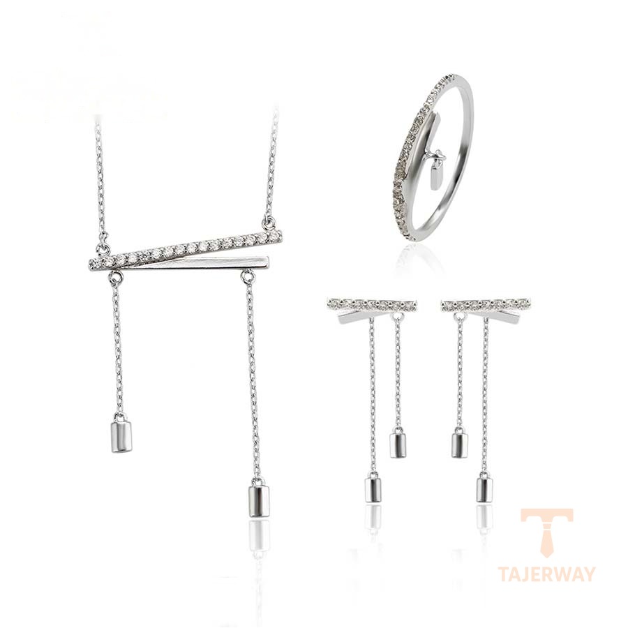 ست ژوپینگ طلای سفید (رادیوم) کد 64650