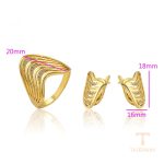 نمای نزدیک ست ژوپینگ نگین‌دار کد 65229