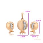 نمای نزدیک ست ژوپینگ نگین‌دار کد A00855075
