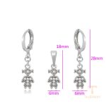 نمای نزدیک ست ژوپینگ نگین‌دار کد A00917260