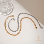 زاویه دیگر Chain & Link Bracelets برند J&D رنگ طلایی طرح طلا ۱۸ عیار