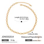 گردنبند آویزدار پروانه و مروارید تزئینی با آبکاری طلای ۱۸ عیار استیل ضدزنگ J&D - تصویر 8