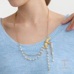 Necklaces برند J&D رنگ طلایی طرح طلا ۱۸ عیار