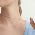 جزییات زنجیر و قفل گردنبند ابکاری طلای ۱۸ عیار طول 45 + 5 سانتی‌متر