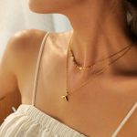 جزییات زنجیر و قفل گردنبند ابکاری طلای ۱۸ عیار