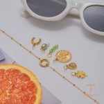 زاویه دیگر گردنبند استیل ضدزنگ ابکاری طلای ۱۸ عیار برند J&D