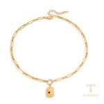 تصویر محصول pendants-medals سکه ابکاری طلای ۱۸ عیار نگین‌دار برند J&D