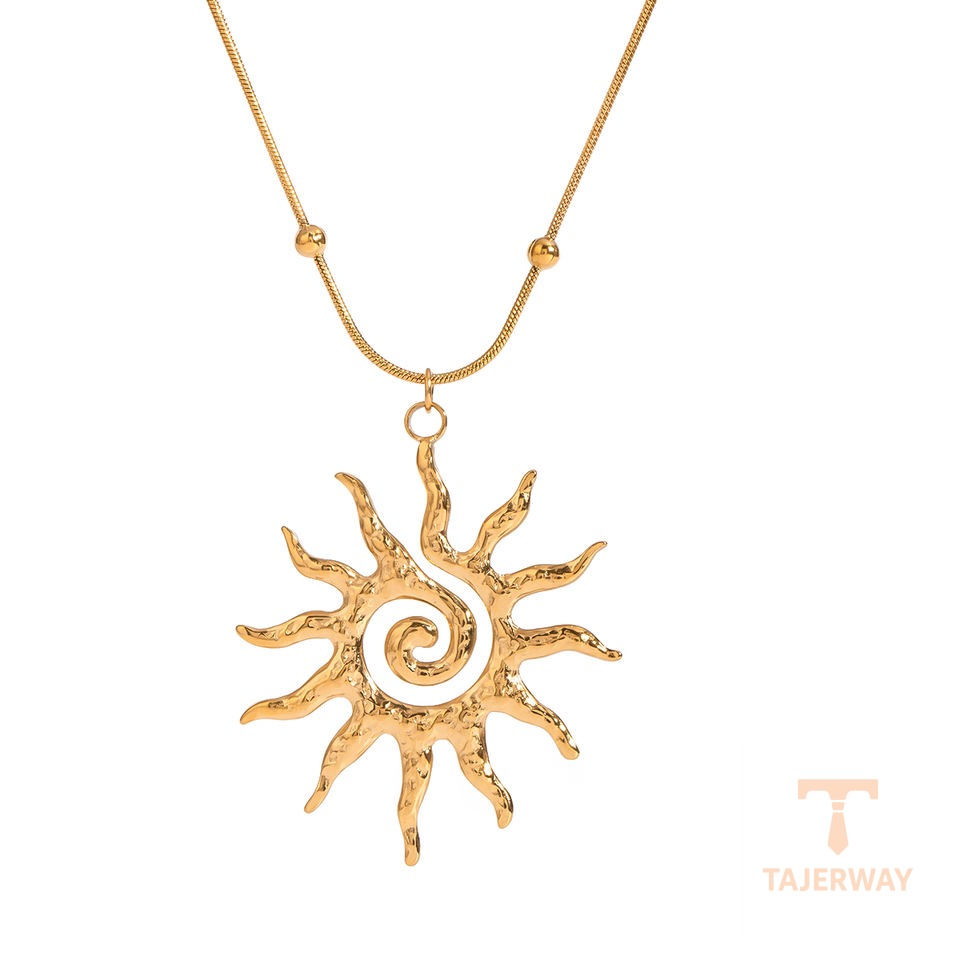 گردنبند استیل ۳۰۴ (304) ابکاری طلای ۱۸ عیار برند J&D