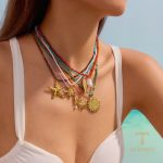 جزییات زنجیر و قفل گردنبند ابکاری طلای ۱۸ عیار