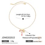 تصویر محصول گردنبند Cartoon ابکاری طلای ۱۸ عیار نگین‌دار برند J&D