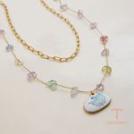 زاویه دیگر گردنبند استیل ۳۰۴ (304) ابکاری طلای ۱۸ عیار برند J&D